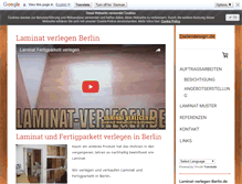 Tablet Screenshot of laminat-verlegen-berlin.de